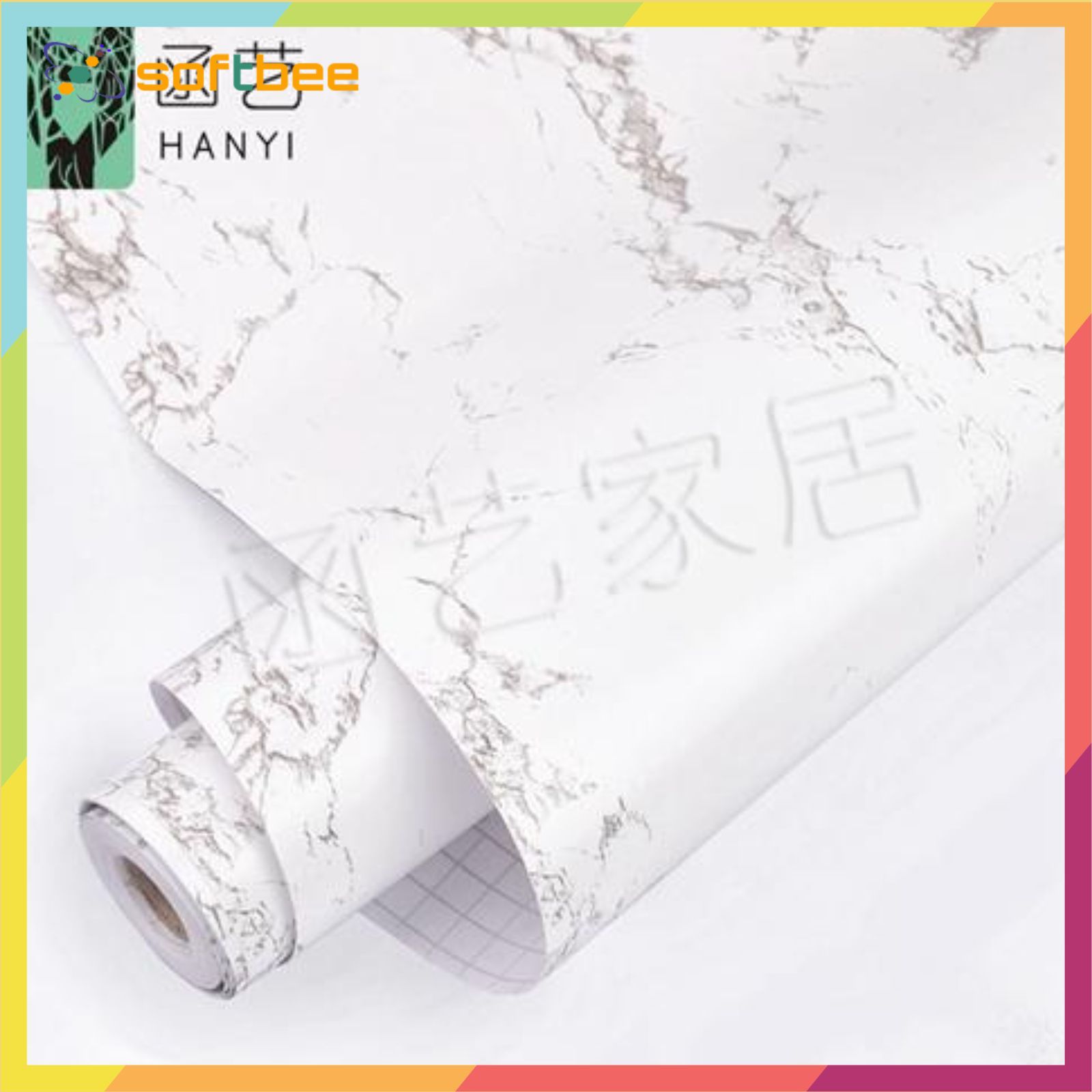 Decal dán tường giả đá, có keo mặt sau, không thấm nước, kích thước 0.45m x 10m / cuộn, ngoài dán tường còn dán bàn, dán tủ dán trang trí