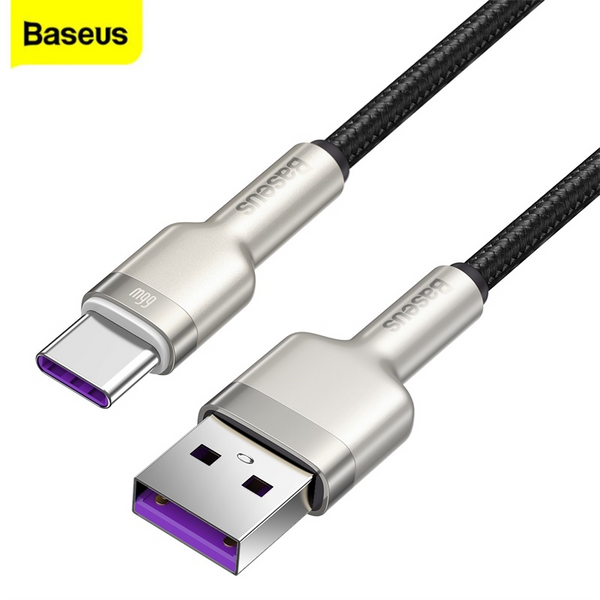 Cáp sạc nhanh, siêu bền Baseus Cafule Series Metal Data Cable USB to Type-C 66W CAKF- Hàng chính hãng