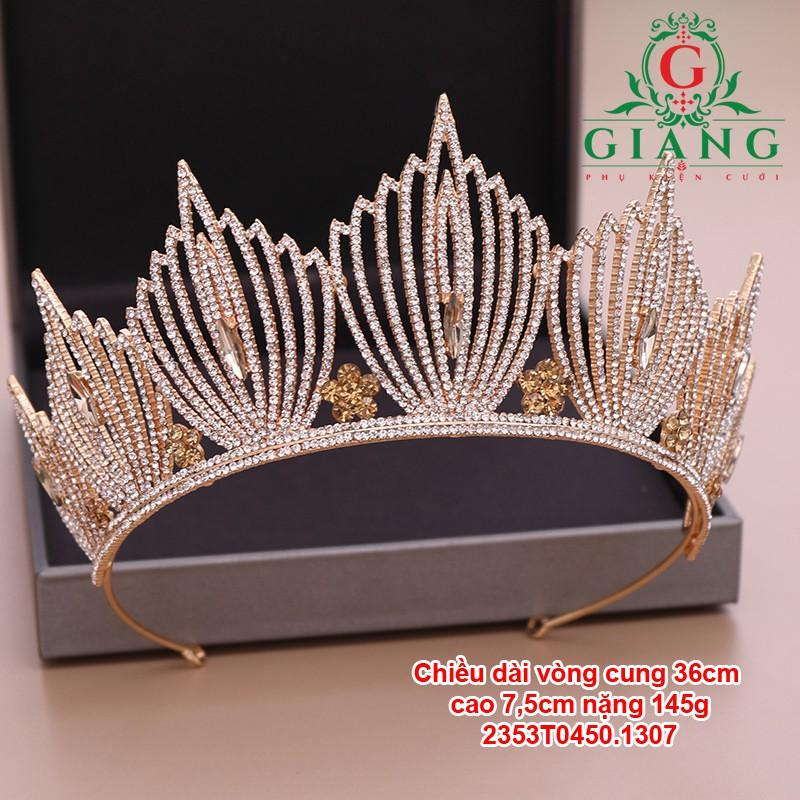 Vương miện nữ sinh thanh lịch 2019 phụ kiện cưới giang