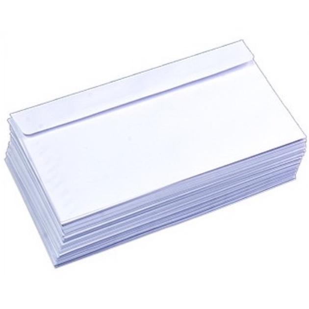 Bao thư trắng 12x22cm - 80g Không Keo