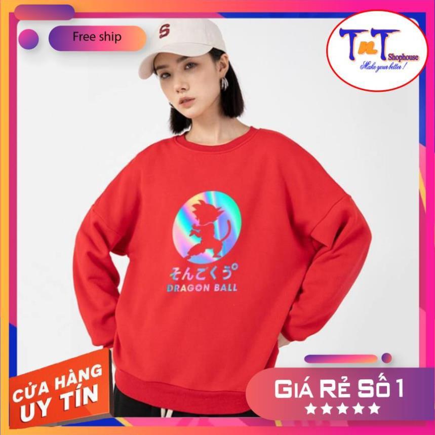 AS44 Áo Sweater Dragon Ball Phản Quang, Aó Nỉ Dài Tay Nam Nữ Cá Tính thời trang cao cấp