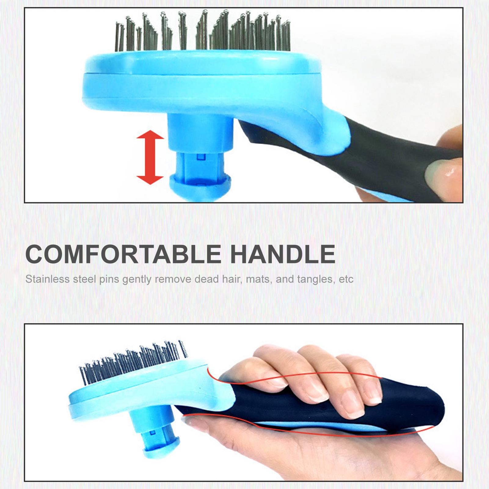 Bàn chải lông thú cưng bằng thép không gỉ cho