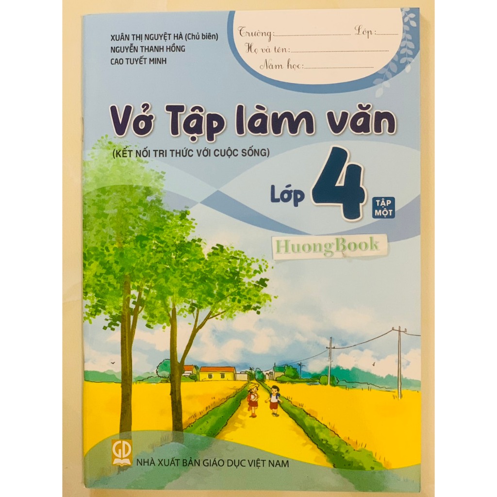 Sách - Combo Vở Tập làm văn lớp 4 tập 1+2 (Kết nối tri thức với cuộc sống)