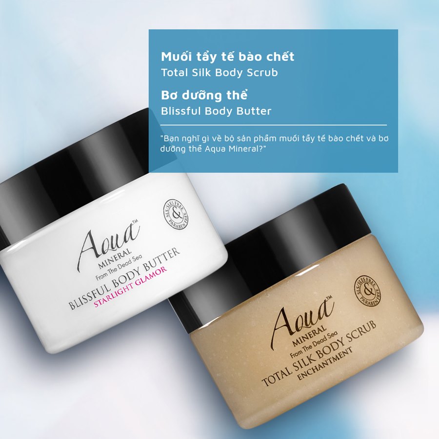 Muối tẩy tế bào chết Aqua Mineral Total silk body scrub enchantment