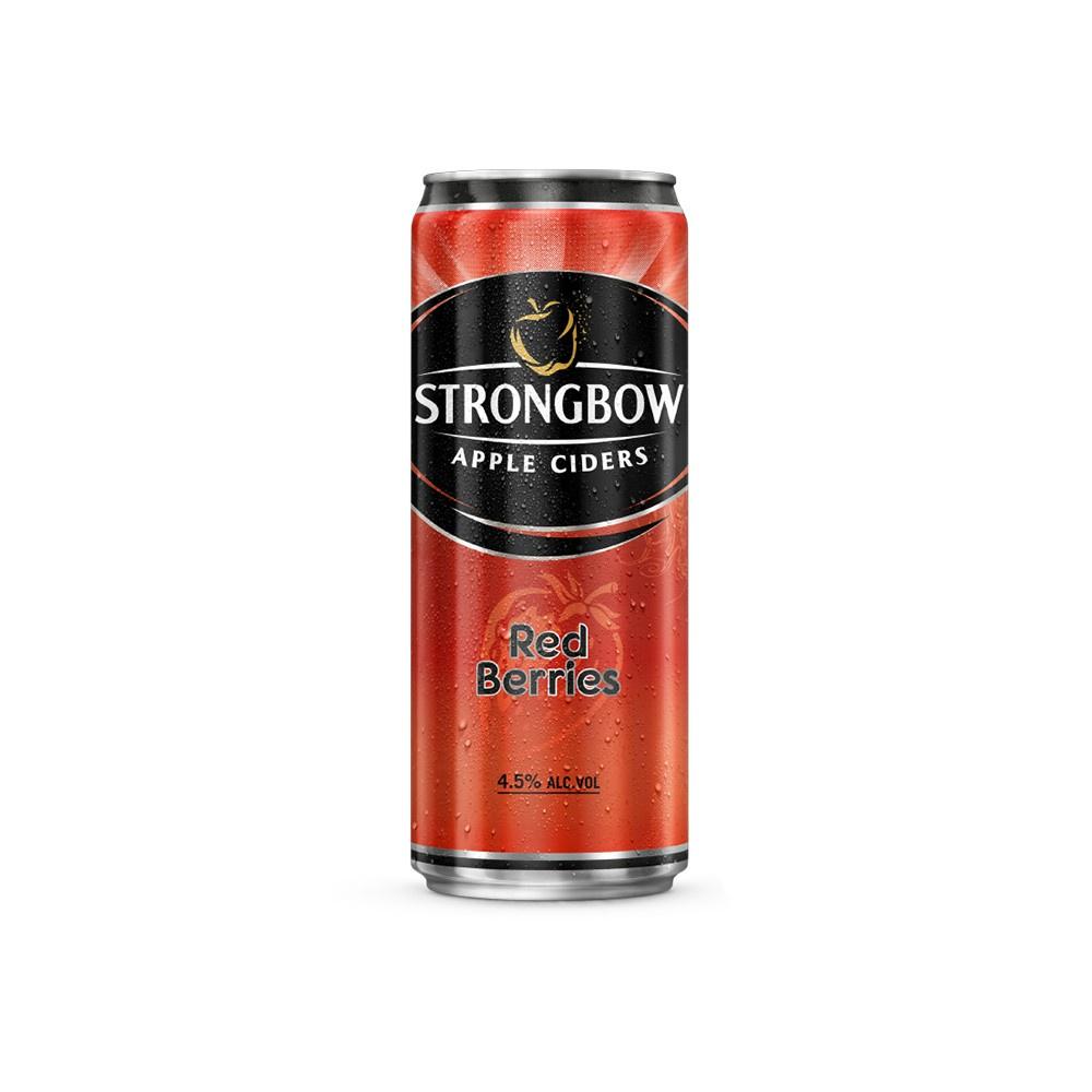 Thùng 24 lon Bia Hoa Quả Lên Men Strongbow Mix Vị 330ml 