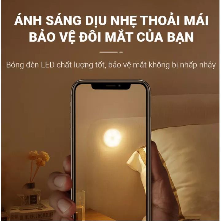 Đèn Cảm Ứng Chuyển Động, Đèn Led Dán Tường Cảm Biến Thông Minh Gắn Tủ Quần Áo, Hành Lang, Đèn Duy Thắng,Kèm sạc USB