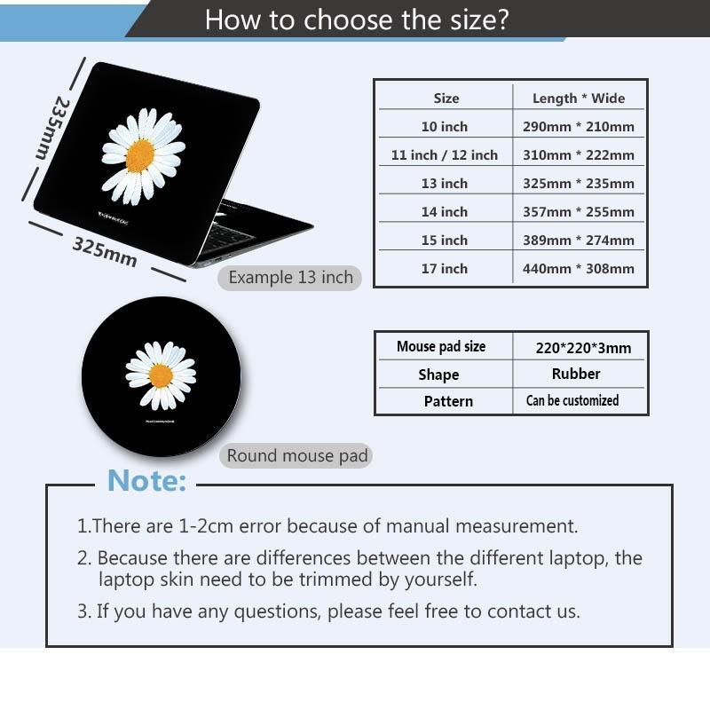 Miếng Dán Đề Can Vinyl In Họa Tiết Nghệ Thuật Trang Trí Laptop Notebook 12-17"