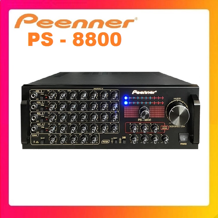 Amply Karaoke Công suất lớn Peenner PS 8800 - Hàng Chính hãng cao cấp