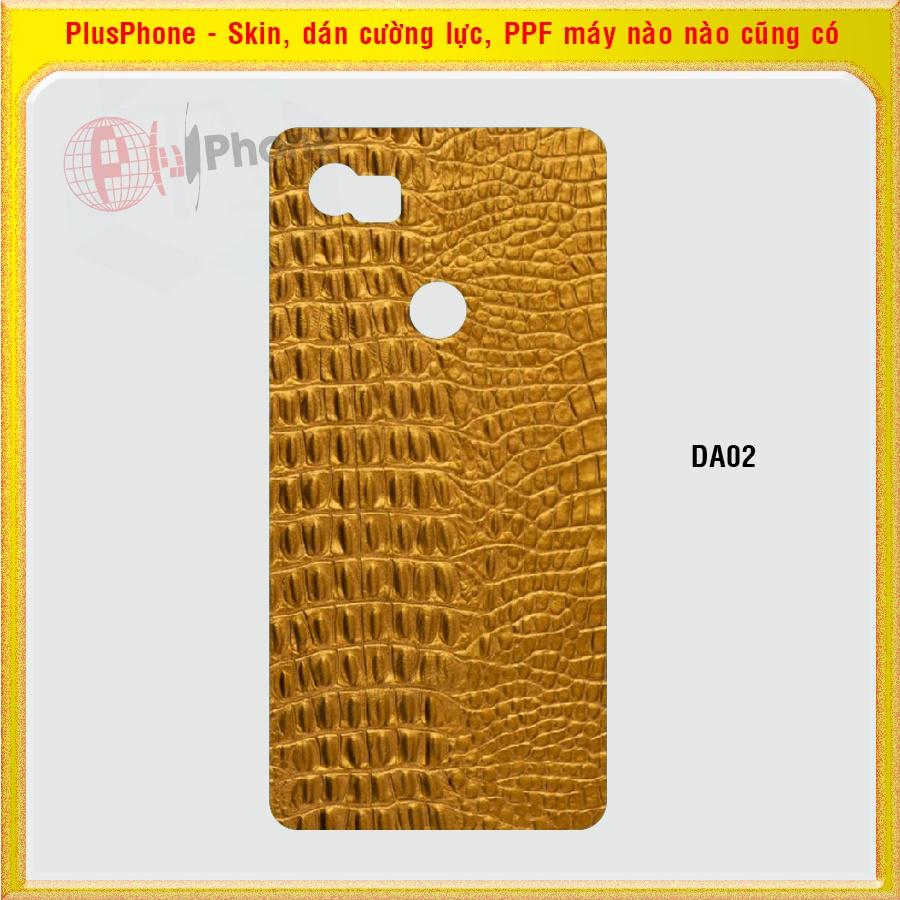 Dán Skin mặt sau cho Google Pixel, Pixel XL, Pixel 2, 2XL vân da cá sấu, da báo