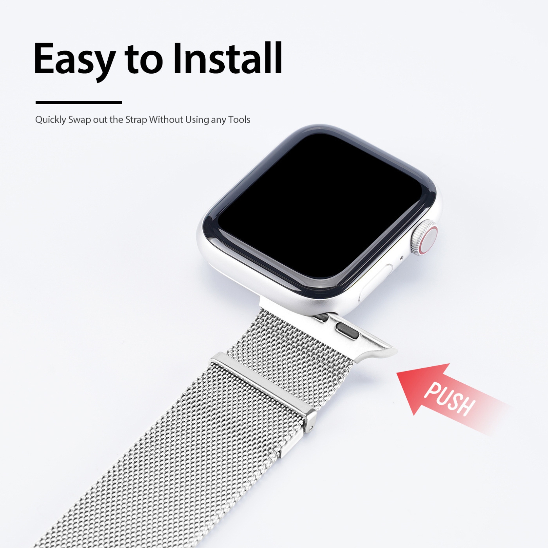 Dây Đeo Thép Thay Thế Dành Cho Apple Watch Ultra / Apple Watch Series 1-8/SE/SE 2022, Dux Ducis Milanese Series - Hàng chính hãng
