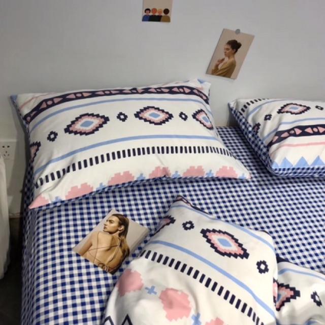 Set Cotton Living Hàng Nhập Khẩu Cao Cấp 4 Món Chú Vịt Thổ Cẩm