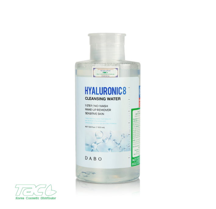 NƯỚC TẨY TRANG CAO CẤP - DABO HYALURONIC 8 ACID CLEANSING WATER 500ML