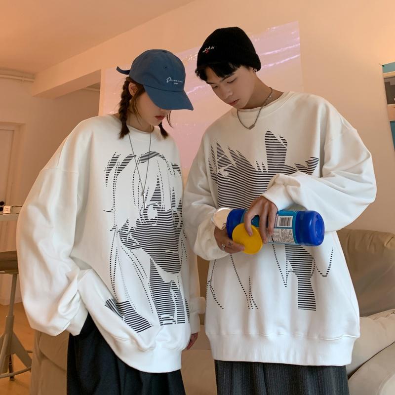 Combo Áo đôi Sweater Manga phong cách Ulzzang Hàn Quốc tay dài CoolZ C020