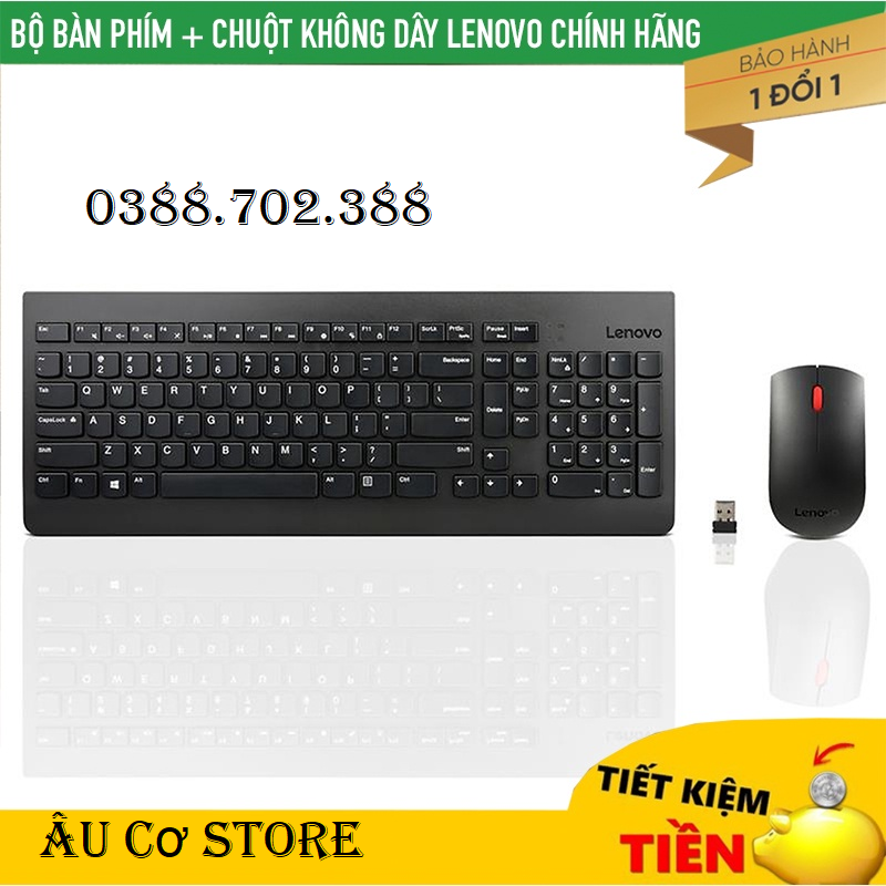 [ SỊN NHÂT ] Bàn phím + chuột không dây LENOVO  KBRFBU71 bàn phím nảy - êm - chuột di tốc độ cao - HÀNG CHÍNH HÃNG