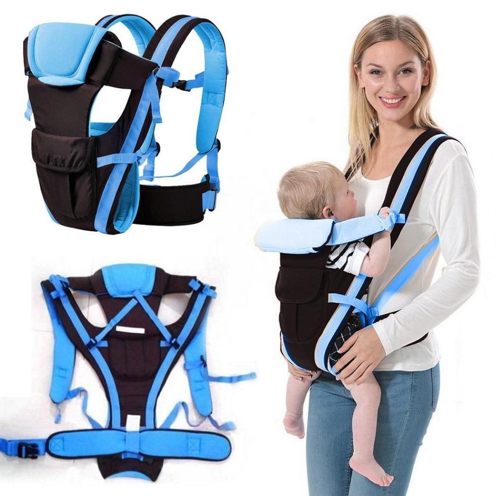 Đa Chức Năng Cho Bé Thoáng Khí Trước Mặt Đối Mặt Với Em Bé Thoải Mái Sling Ba Lô Túi Đeo Cho Bé Kangaroo Túi