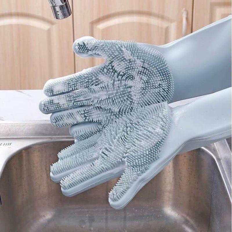 Găng tay rửa bát bằng silicon siêu dai