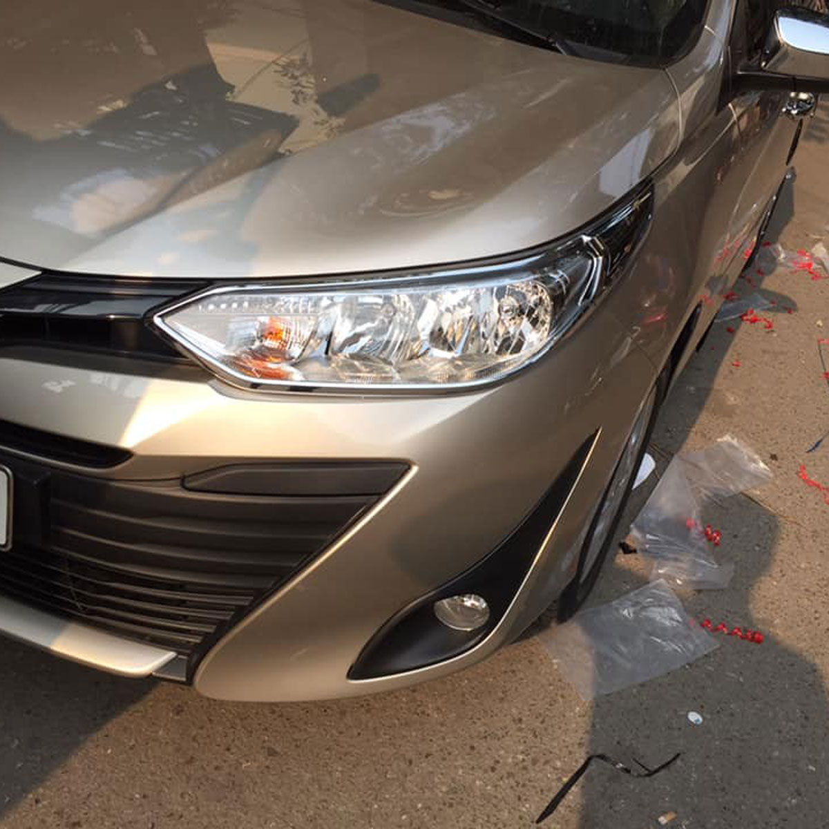 Ốp Viền Đèn Pha, Hậu Mạ Crom Dành Cho Xe Ô Tô Vios 2018-2019