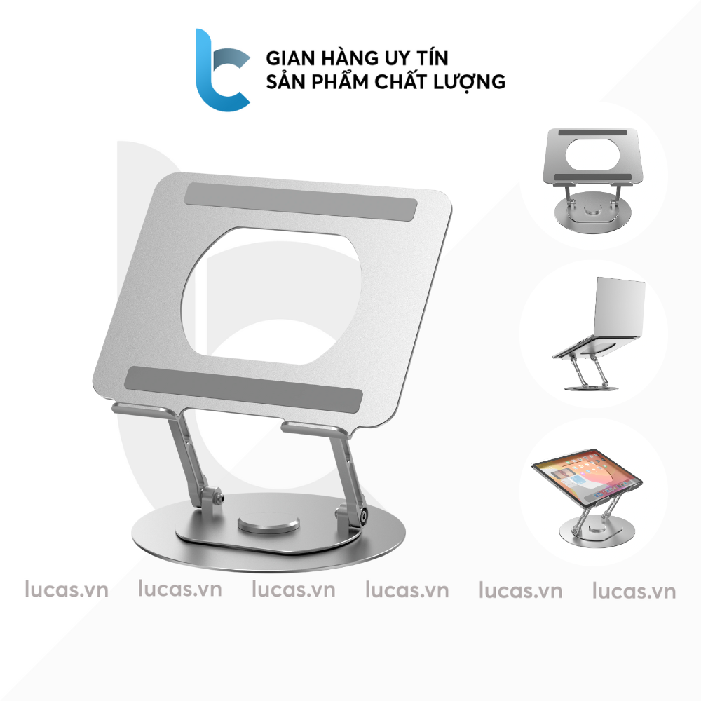 Stand/ Đế Nhôm Cho Macbook Xoay WIWU S800 Pro - Hàng Chính Hãng