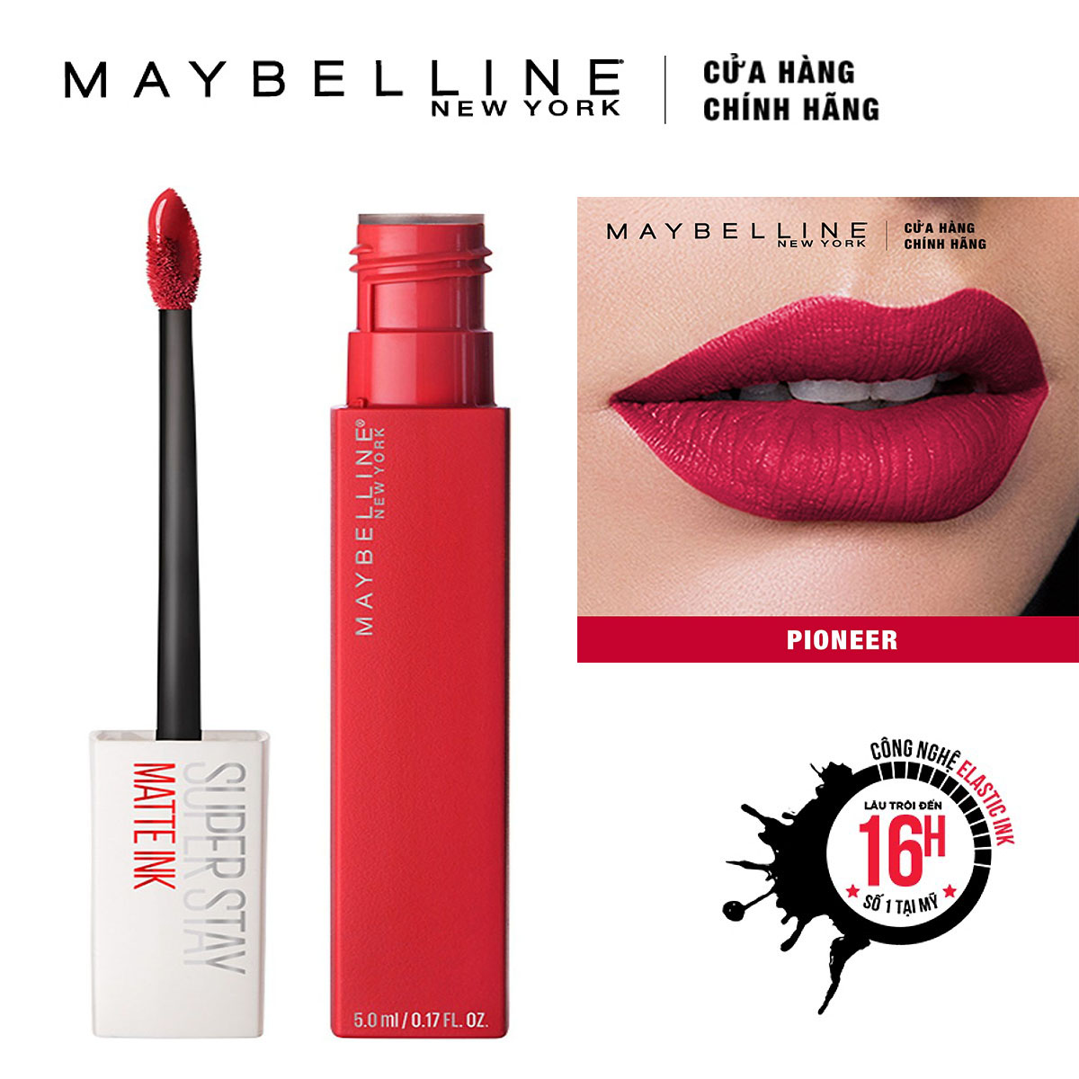 Son Kem Lì Maybelline Super Stay Matte Ink 5ml - Màu 20 Pioneer