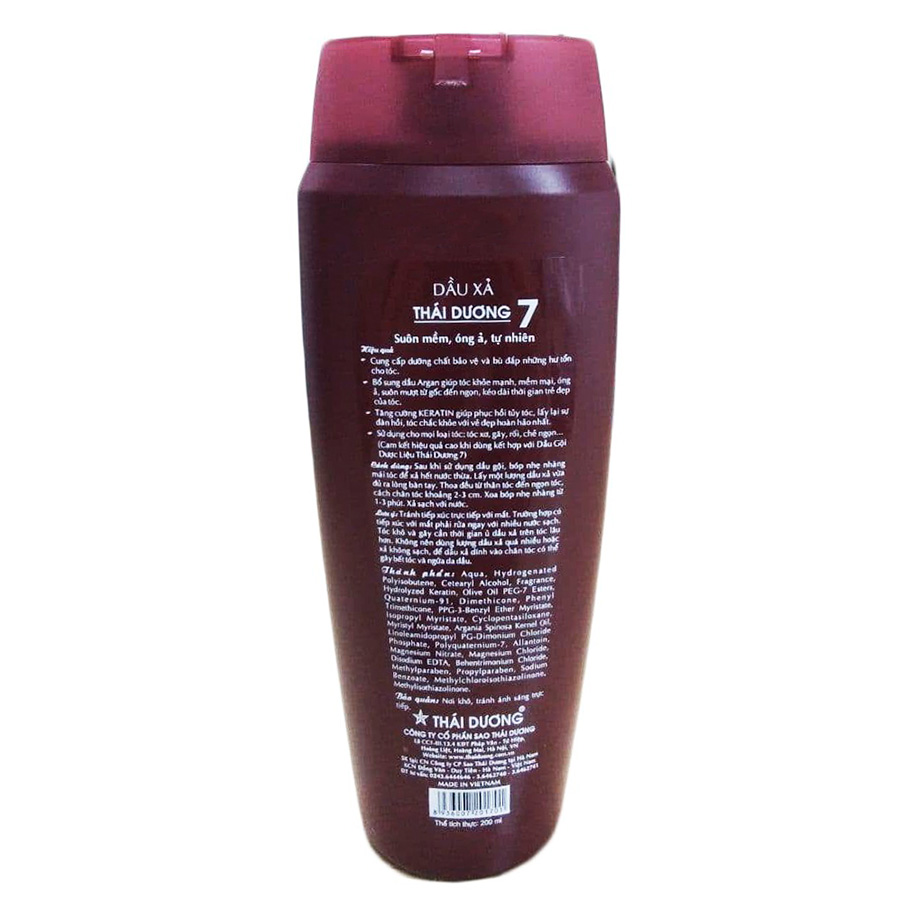 Dầu Xả Thái Dương 7 (200ml)