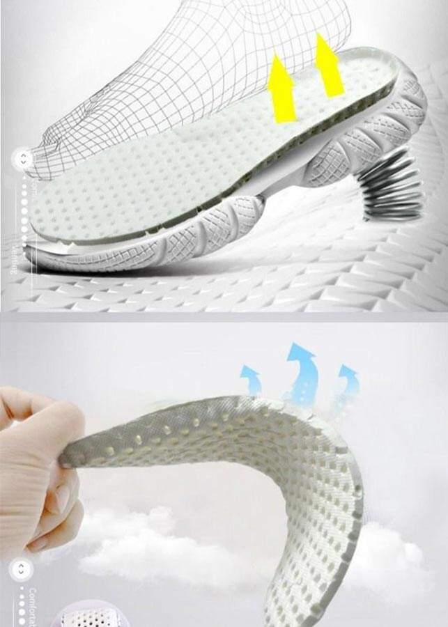 Lót giày nam thiết kế dạng tổ ong thông hơi, thoáng khí PETTINO-TX01-TRẮNG-43-TẶNG