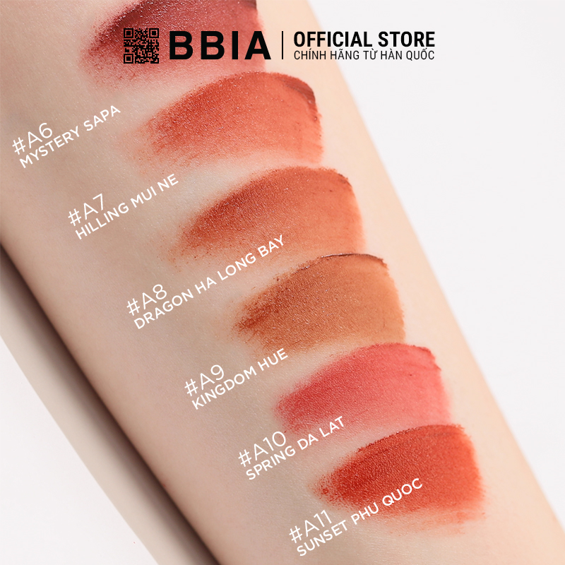 Combo Gồm 2 Son Kem Lì BBIA Last Velvet Lip Tint Asia Edition 2 ( 2 x 5g) - A7 Hilling Mui Ne