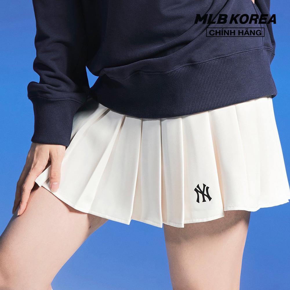 MLB - Chân váy mini xếp li Basic Pleats 3FSKB0324