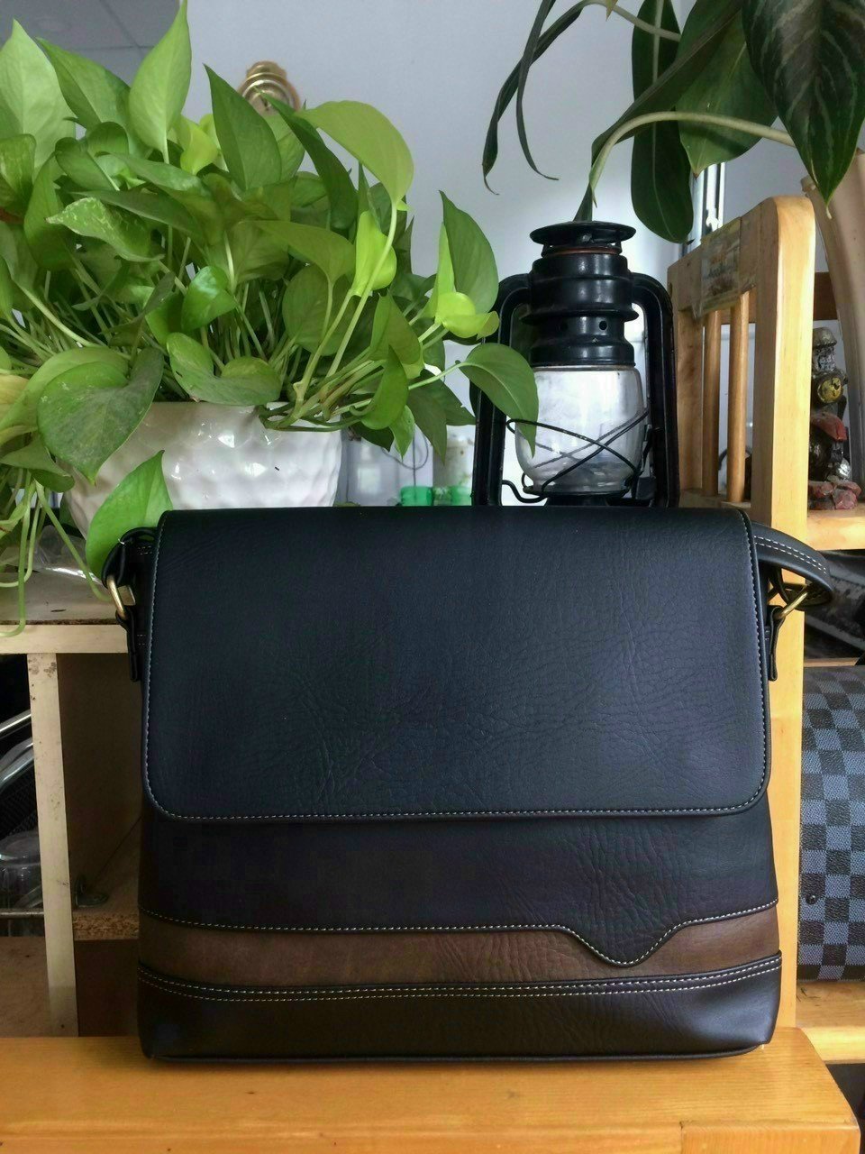 Túi Da Đeo Chéo Công Sở Nam Đựng Vừa Laptop 13 Inch Thanh Lịch ZIP04