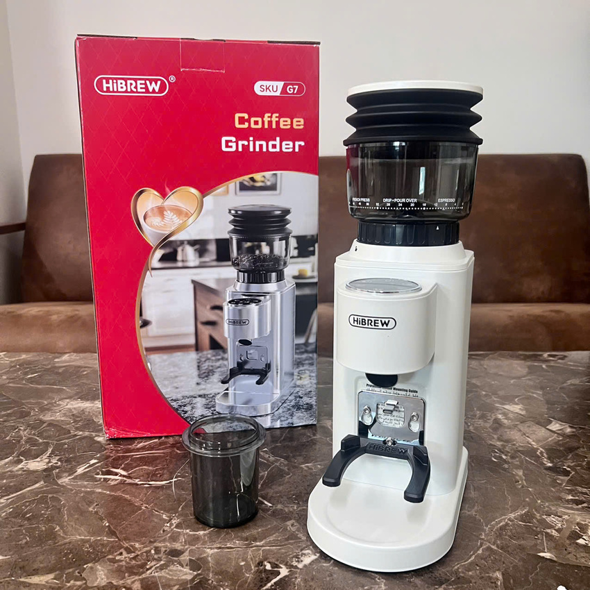 Máy xay hạt cà phê Espresso chuyên nghiệp thương hiệu Mỹ cao cấp HiBREW G7 - Công suất 150W - Hàng nhập khẩu