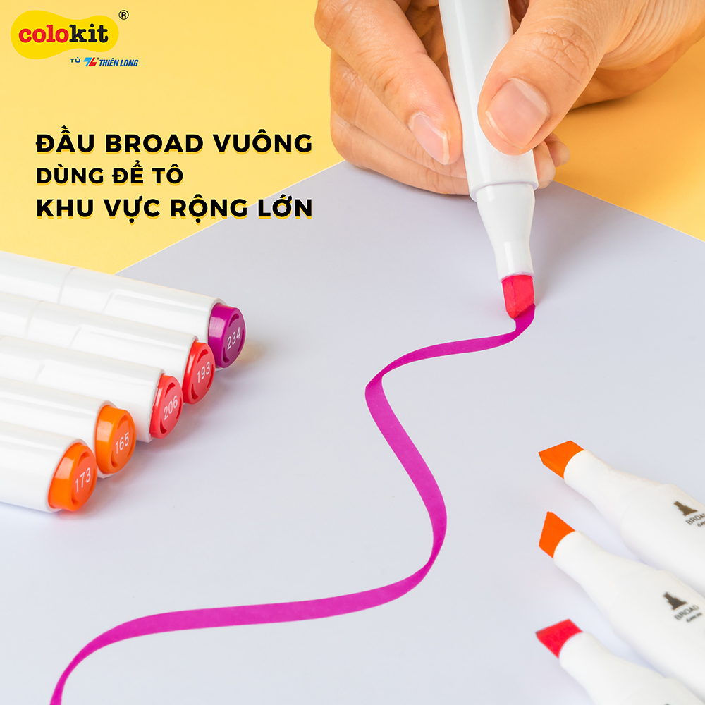 Bút lông mỹ thuật Thiên Long Colokit ART MARKER