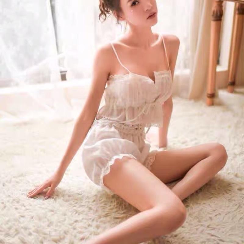 Đồ ngủ sexy 2 dây ren phong cách Loli ST56