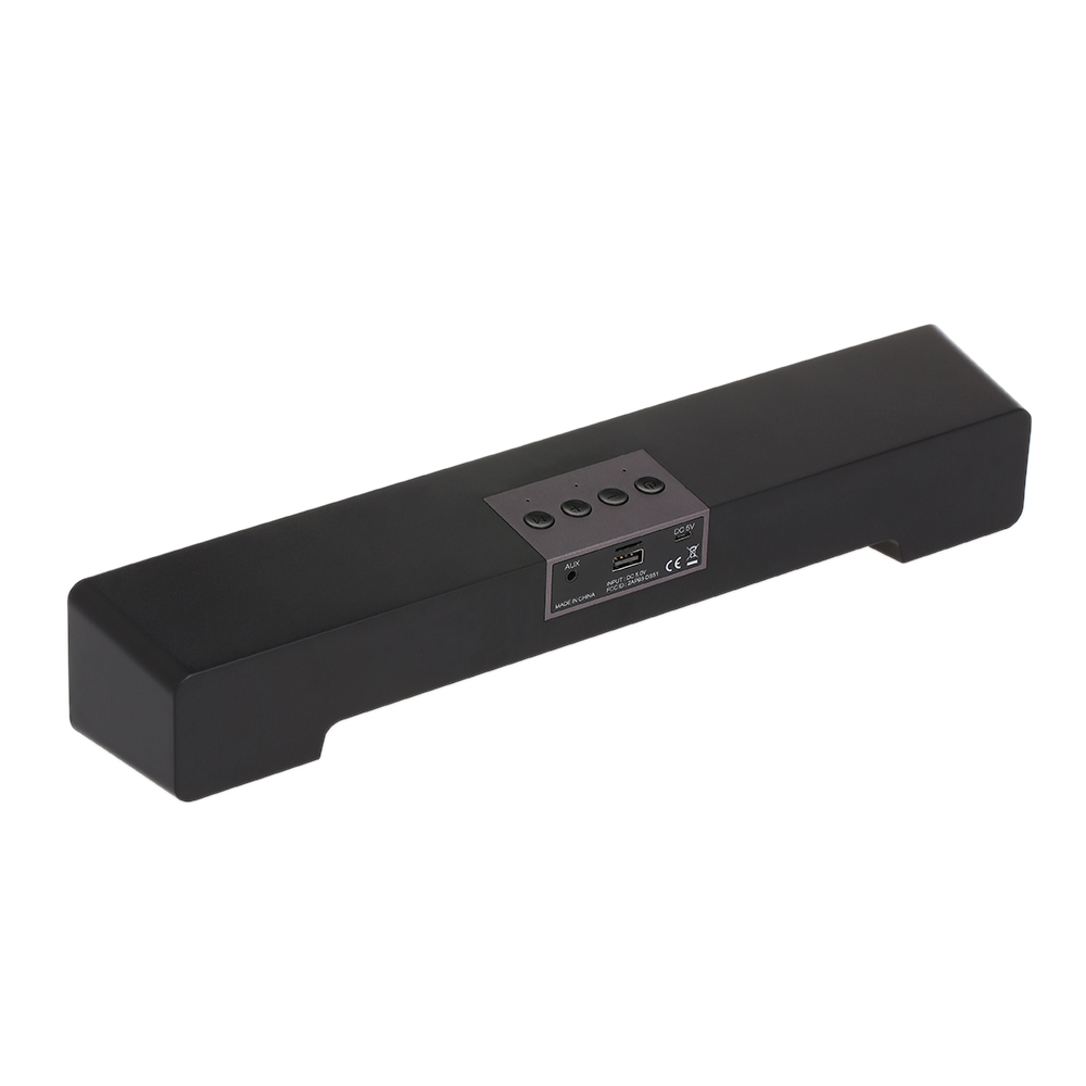 Loa 10w Có Dây & Không Dây Bluetooth 5.0 Soundbar 1200mah Có Thể Sạc Lại TV AUX Cổng USB Cho Máy Tính Để Bàn