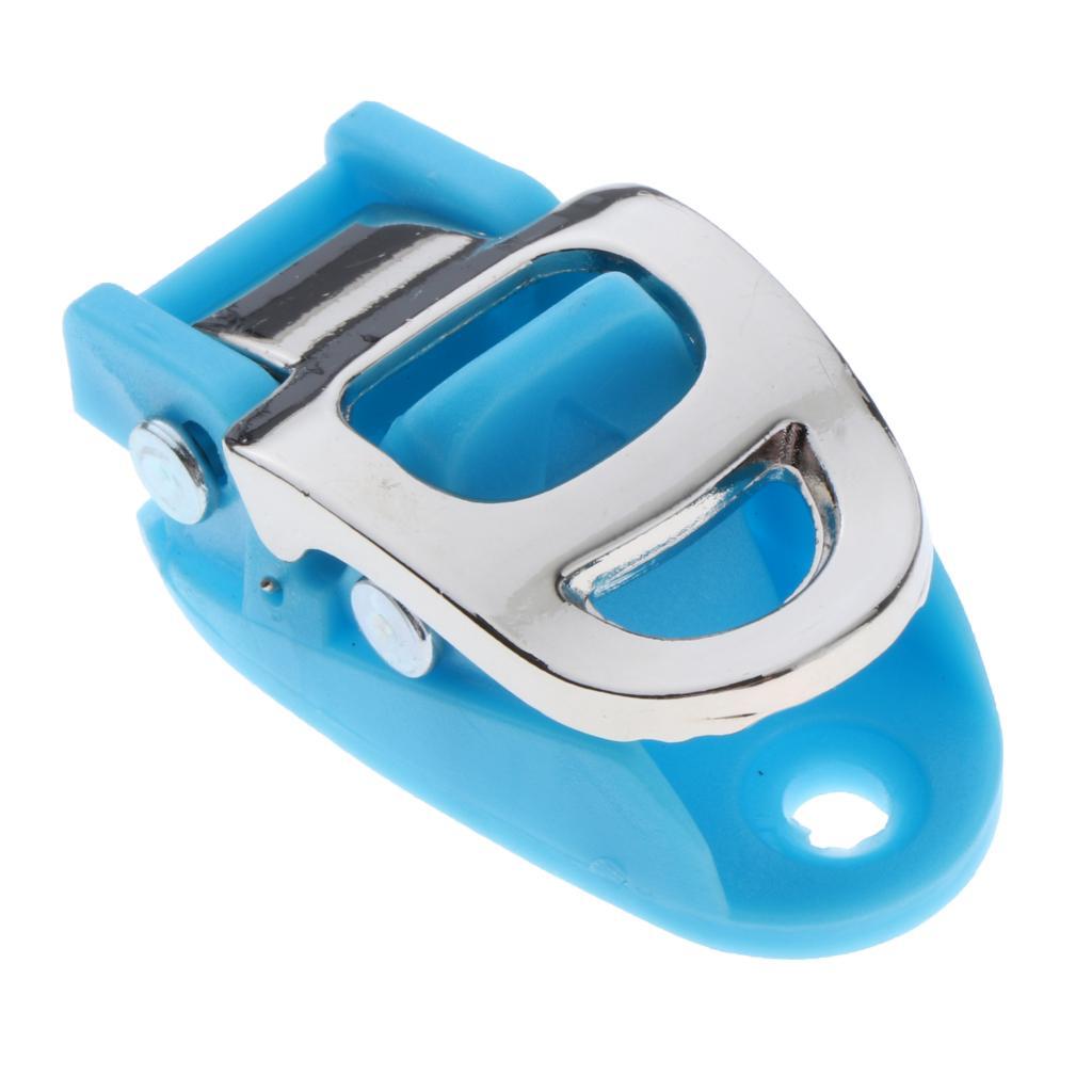 2xInline Skating Spider Buckle Roller Skate Boot Clasp Blue