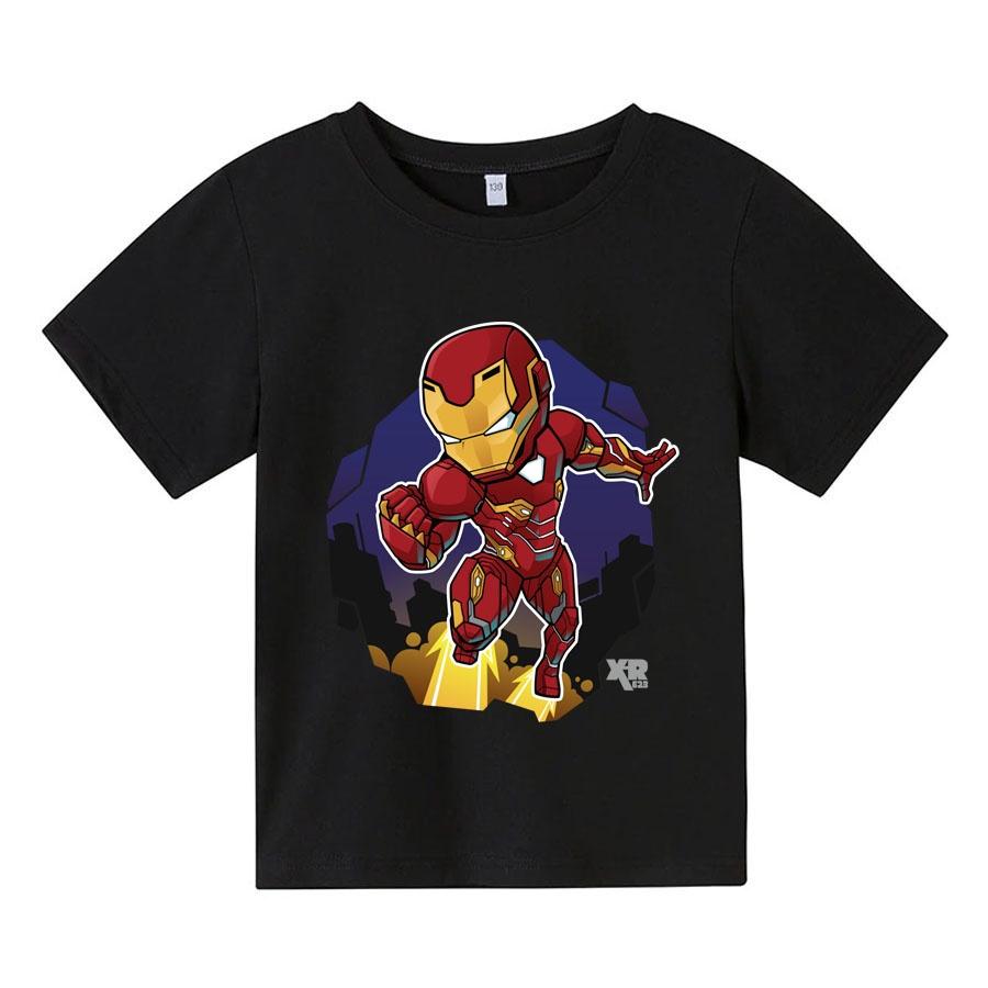 Áo thun trẻ em IRON MAN CHIBI 3, 4 màu, có size người lớn, Anam Store