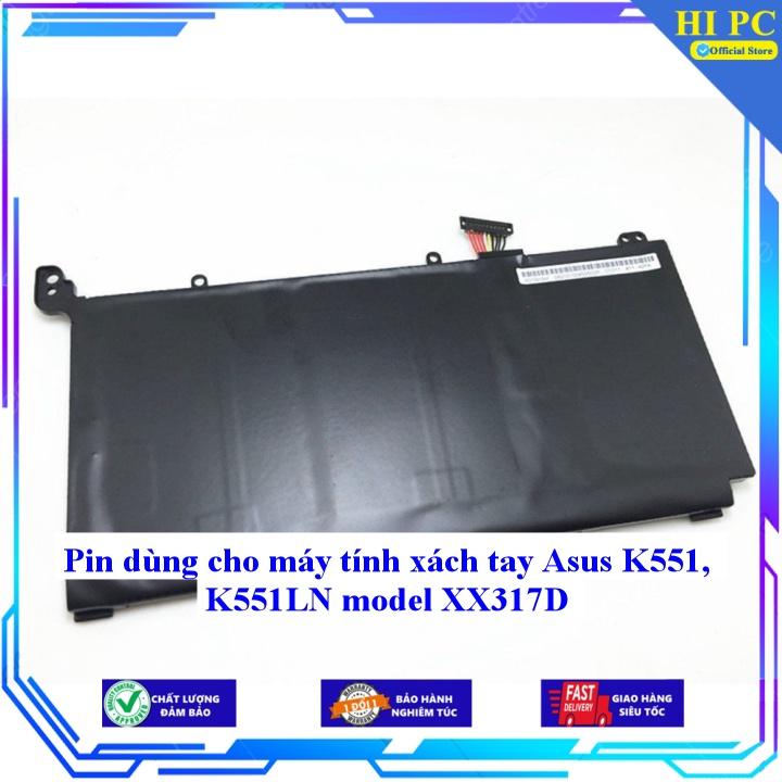 Pin dùng cho máy tính xách tay Asus K551 K551LN model XX317D - Hàng Nhập Khẩu