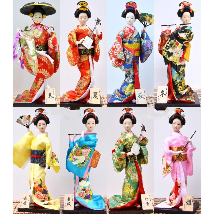 Búp bê Geisha cao 30cm mặc Kimono truyền thống - mẫu Y17