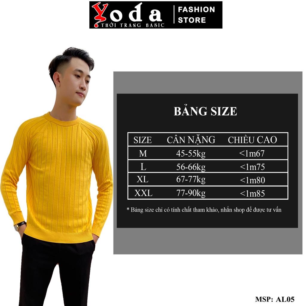 Áo Len Nam Cổ Tròn YODA Dệt Đố Hàng cao cấp sang trọng AL05