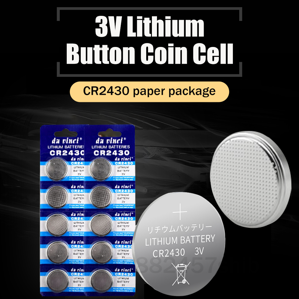 5-20 Chiếc Đồng Xu Tế Bào CR2430 CR 2430 Pin Lithium 3V Cho Đồng Hồ Xe Ô Tô Điều Khiển Từ Xa Cân Đồng Hồ Bo Mạch Chủ DL2430 BL2430 Nút Màu Sắc: 20 Chiếc