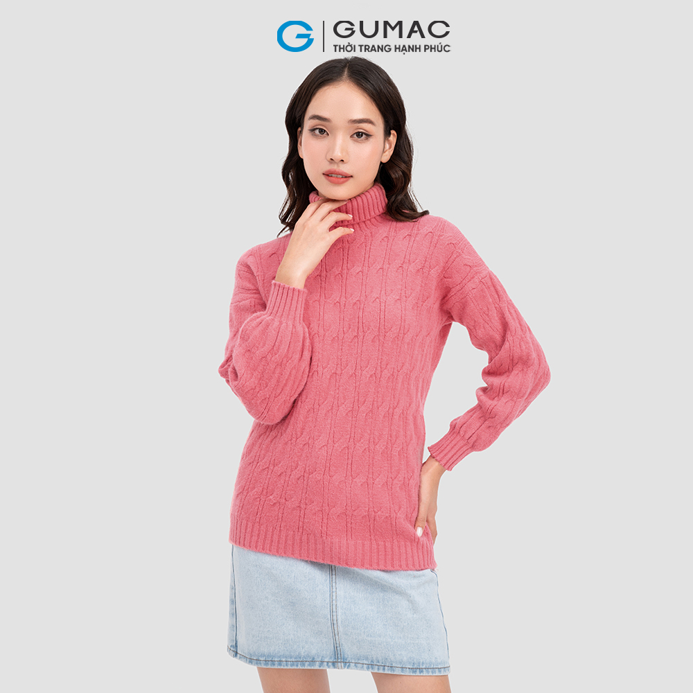 Áo len dệt thừng thời trang GUMAC AC11076