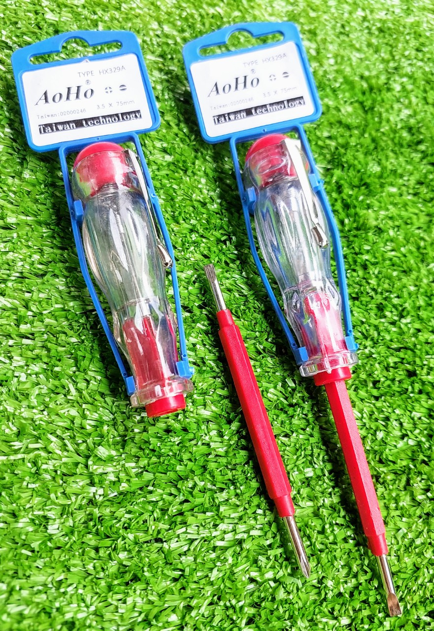 Bút thử điện cao cấp 2 đầu vít thay đổi cơ động AOHO, chống va đập tốt, siêu bền