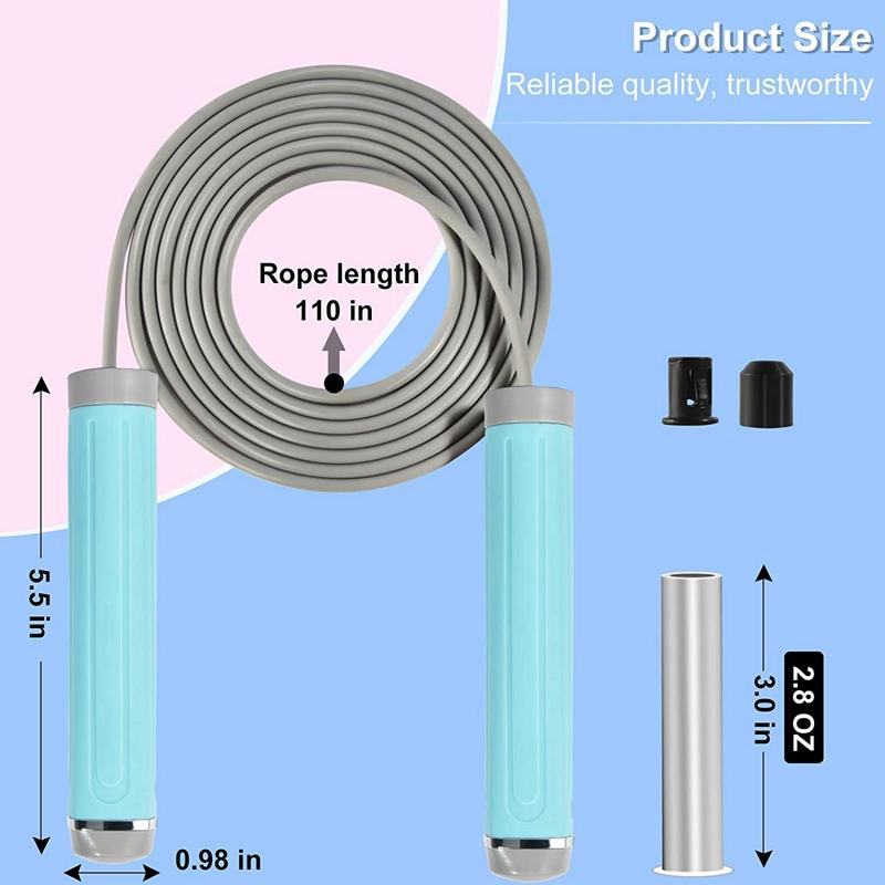 Dây Nhảy Có Trọng Số Tay Cầm Tập Luyện Nhảy Dây Cho Thể Dục Tập Thể Dục Quyền Anh Có Thể Điều Chỉnh Nhảy Dây
