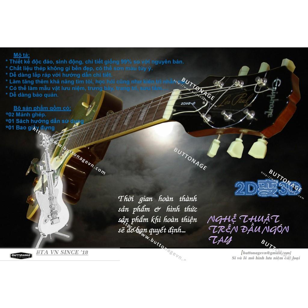 Mô Hình Lắp Ráp 3d Đàn Guitar Điện