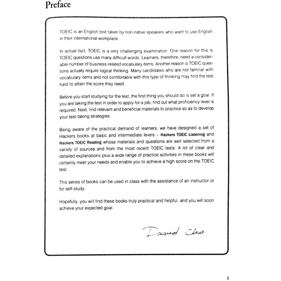 Sách Hackers TOEIC Listening (Kèm CD)