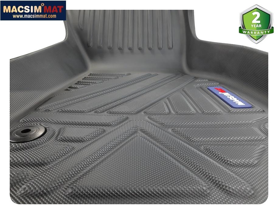 Thảm lót sàn ô tô Audi A7 2019 - 2020 Nhãn hiệu Macsim chất liệu nhựa TPV cao cấp màu đen