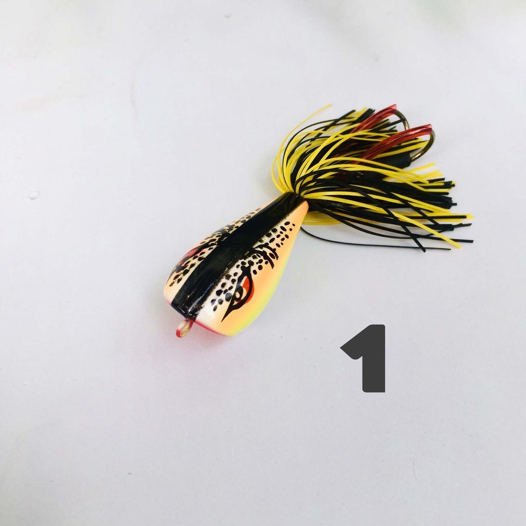 Mồi giả câu lure nhái nhảy 3D có chống vướng phukiencaulure25 mồi câu lure thái lan siêu nhạy, chuyên lure, cá lóc...