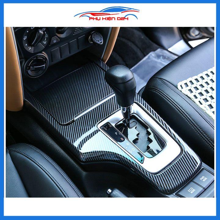 Ốp nội thất Fortuner 2017-2018-2019-2020-2021-2022 số tự động vân Cacbon ABS bảo vệ chống trầy xước và làm đẹp xe