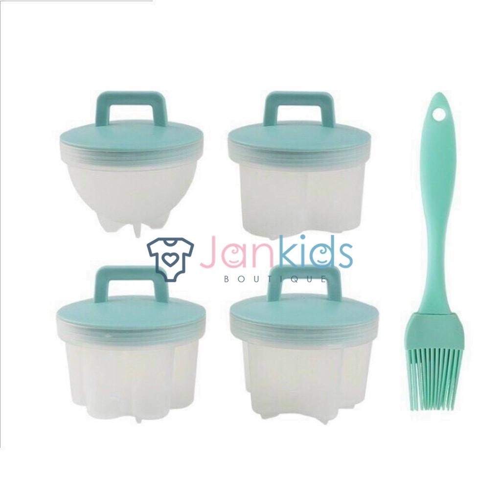 Set khuôn hấp trứng, làm bánh ăn dặm cho bé