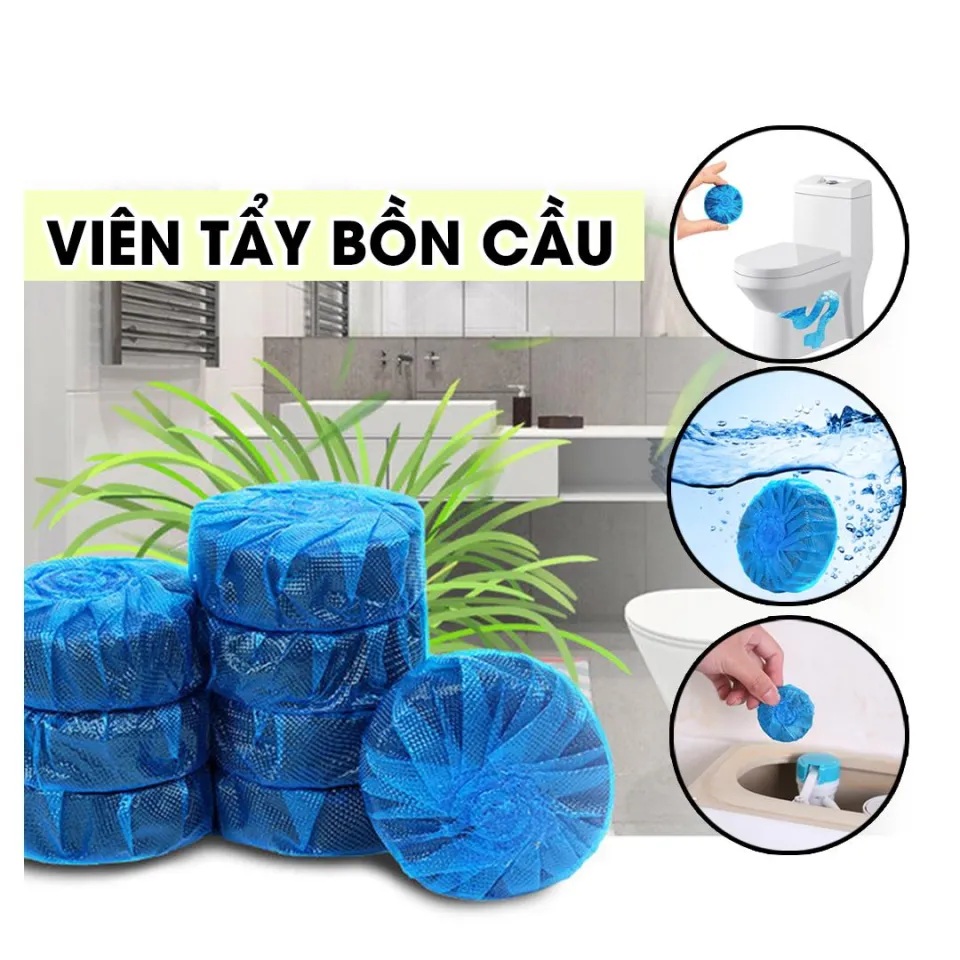 [MUA 6 ĐƯỢC 8 GIÁ KHÔNG ĐỔI] Vỉ 6+2 viên tẩy tự động làm sạch và làm thơm bồn cầu Hando