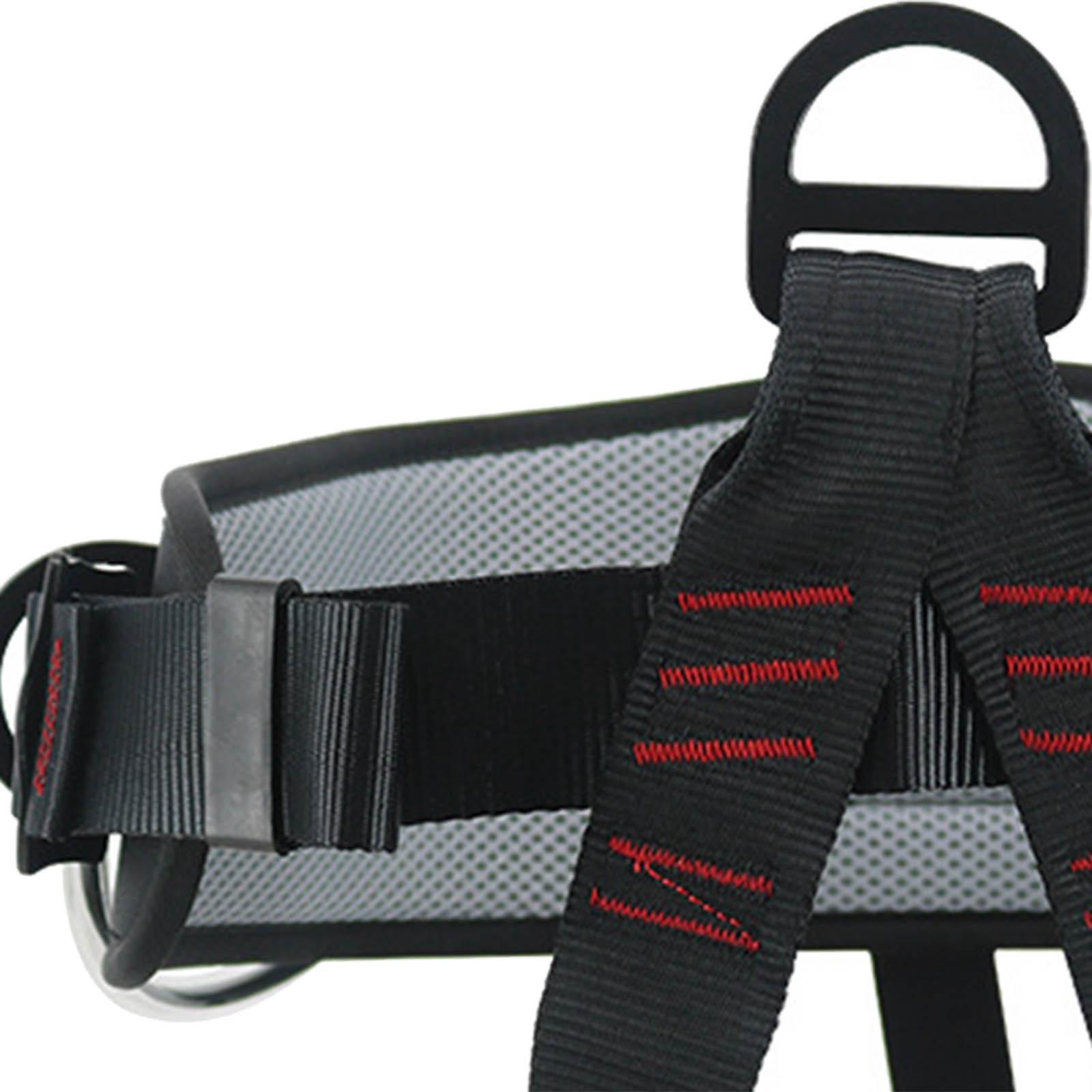 Climbing Harness  Belt Tree Climbing Rappelling Equip Black
