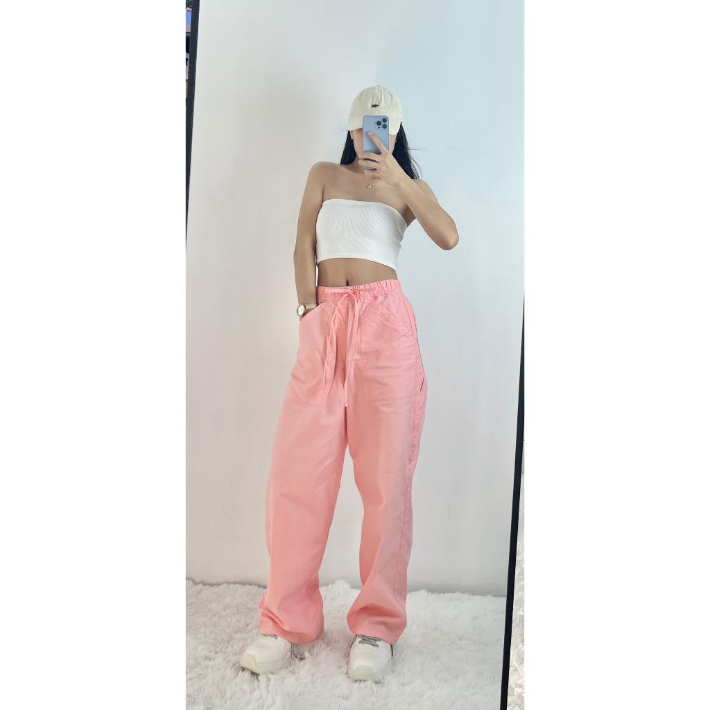 Quần Jean cạp chun Ống Suông SJP08_Quần cạp chun ống rộng nữ đẹp, thương hiệu SAMMA JEANS